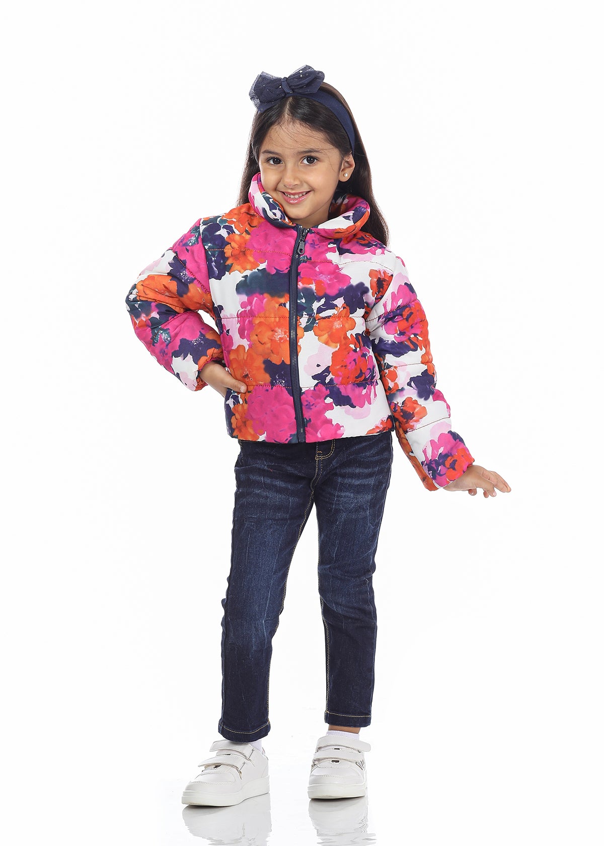 Colorful Puffer Jacket For Girls
