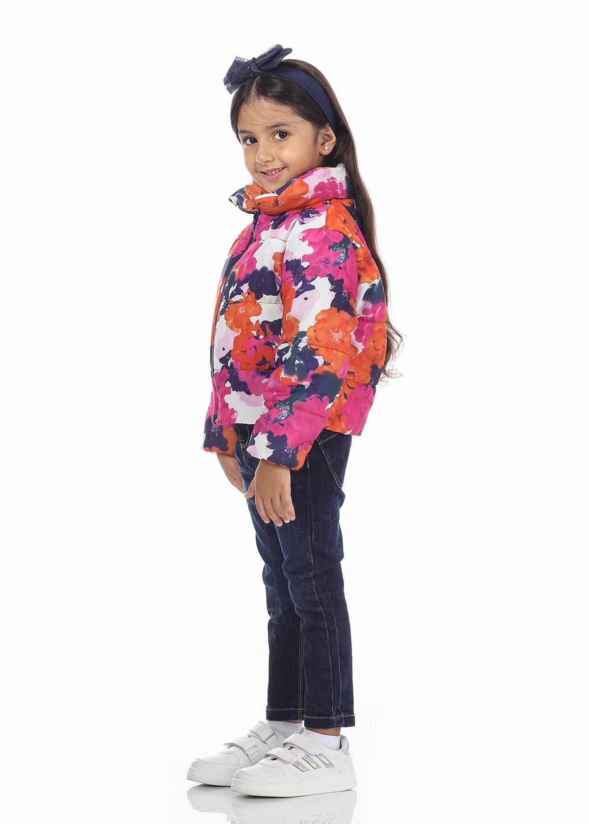 Colorful Puffer Jacket For Girls