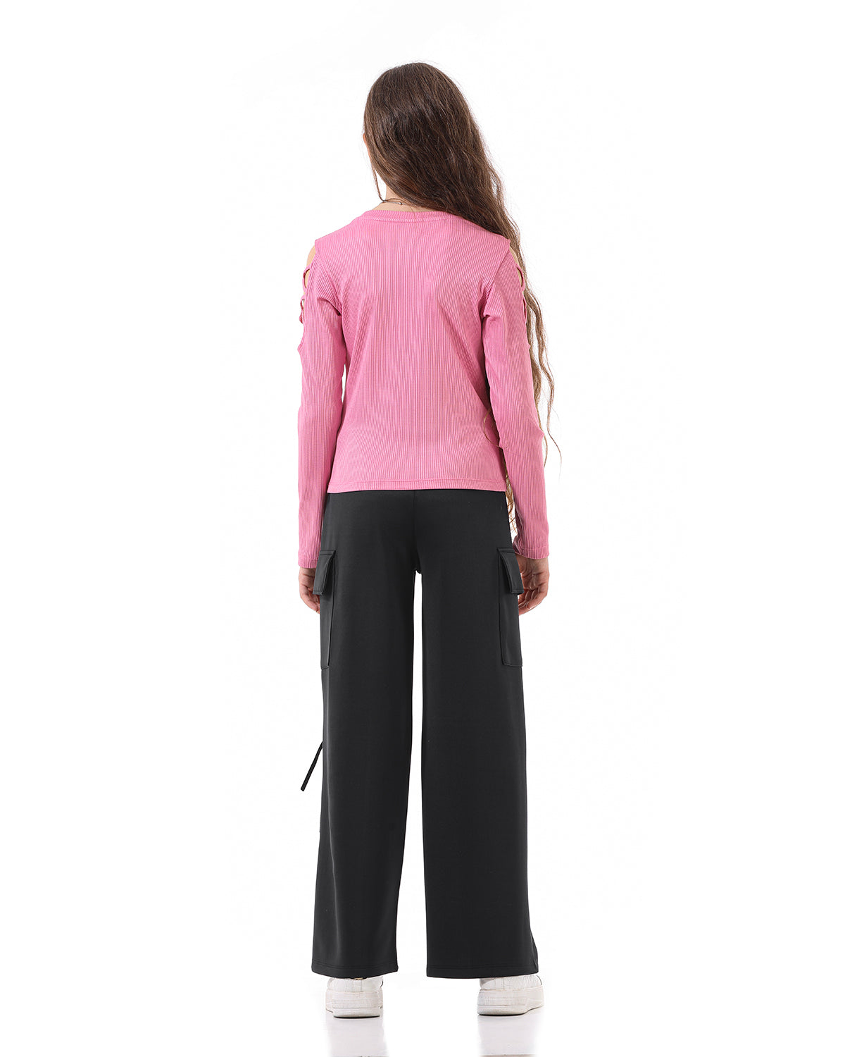 Black Wide-Leg Pants For Girls