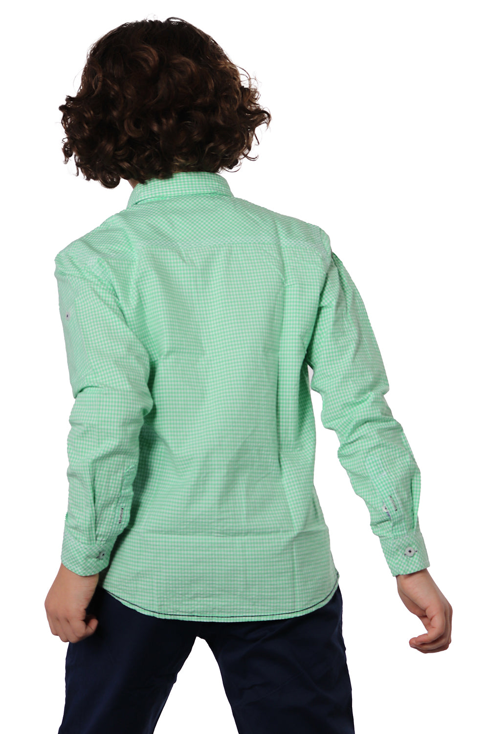 Green Shirt with Side Print