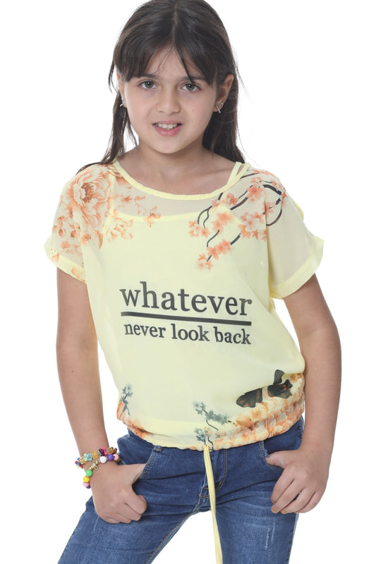 Yellow T-Shirt For Girls