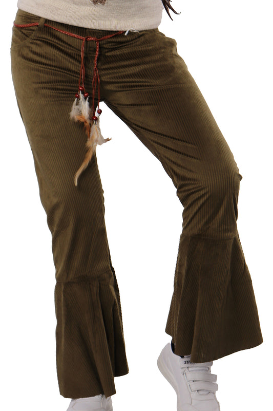 Olive Charleston Pants with Belt