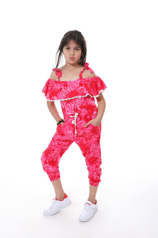 Fuchsia Jumpsuits with Pockets
